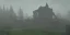 Placeholder: Ruined overgrown castle deep in a misty forest