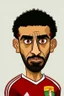 Placeholder: Hussein Al-Shahat Egyptian football playercartoon 2d