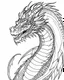 Placeholder: dragon coloring page