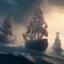 Placeholder: Pirate ship, cinematic,cinematic lighting, 8k, resolution concept art, dynamic lighting, hyperdetailed intricately detailed, octane render,unreal engine, centered.