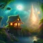 Placeholder: Dream night landscape above the jungle