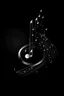 Placeholder: I want a picture of a musical note with a black background