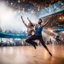 Placeholder: the art of Strictly Come Dancing, badass yogi dancers, air riding style, Bombay from the sky