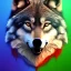 Placeholder: Wolf, red, orange, yellow, green, blue, purple, masterpiece, expert, 8K, hyperrealism, sharp focus, cinematic lighting