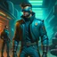 Placeholder: cyberpunk retro futuristic rebel