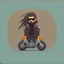 Placeholder: minimalistic character. biker