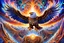 Placeholder: Eagle High Sky Full power Surreal DMT Dimension with vibrant and kaleidoscopic visuals, otherworldly landscapes, intricate geometric patterns, ethereal beings, cosmic energy, glowing fractals, immersive depth of field, cinematic lighting, masterful digital painting by Alex Grey and Android Jones, 8k resolution