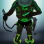 Placeholder: Alien, snake, metaljellyfishsombrero, vest, hands, holding gun, holster, steel military boots, squishy, chest plate, oxygen mask, bulbus nos snout, reptile pupil, blasterrifle