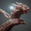 Placeholder: Hyperrealistic monster arms and hands