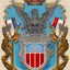 Placeholder: coat of arms of a city in the moutains, very detailed