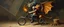 Placeholder: master oil painting by Rembrandt, magic trike man, the dragon potato