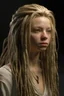 Placeholder: 18 year old woman with long blonde dreadlocks, thin waste, , 4k, photorealistic