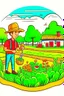 Placeholder: hand painted smart farming cartoon lengkap