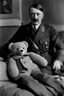 Placeholder: Adolf Hitler cuddling teddy