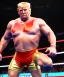 Placeholder: Realistic image of Donald trump wrestler, Mexican wrestling, glow makeup, red and blue breeches, suspenders, retro style, 80s, red, gold, vibrant color, highly detailed, clean background, concept art, unreal engine 5, god rays, ray tracing, RTX, lumen lighting, ultra detail, volumetric lighting, 3d, finely drawn, high definition, high resolution.