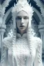 Placeholder: ligeia style white haute couture realistic girl high detais fantasmagoric filter cinematic