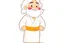 Placeholder: Disney style, white hair, white skin, white beard, coloring book, minimalism, simple lines, white background, STICKER, WHOLE BODY, A CUTE JESUS CHRIST, WAVY HAIR, BEARD, COVERING THE WHOLE BODY WHITE LONG TUNIC, LIGHT DOWN, HAPPY face , A detailed illustration, in the style of Studio Ghibli, 3D vector art, cute and quirky, fantasy art, Adobe Illustrator, hand-drawn, low-