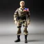 Placeholder: G.i. Joe toy camouflage doll Donald trump with boots full body in packaging