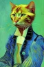 Placeholder: Porträt einer Katze von Van Gogh