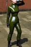 Placeholder: Russian military girl. Top end, Brains are heavily armed with old-fashioned cameras. Army green surfaces body, latex. Perfect body, thick thighs and calves. simple face. Wide hip, skirt bleats nicely. Partly symmetrical. Straitjacket. Rusty and decayed background. Steam-plunge air-bottles. Euclidean 3D-tiling walls. 5th dimensional surface structures. Oppressive atmosphere