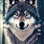 Placeholder: wolf, blue, black, forest, masterpiece, expert, 8K, hyperrealism, sharp focus, cinematic lighting