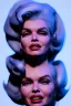 Placeholder: jayne mansfield as evil queen in black leather, angry, stern look, volumetric lighting, particales,highly detailed,cinematic, deep colours,8