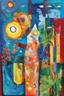 Placeholder: sunny day, in the style of Eileen Agar