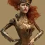 Placeholder: Biomechanical steampunk bailarina