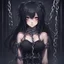 Placeholder: dark anime girl with a chains