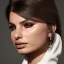 Placeholder: pristine full face portrait of beautiful natural Emily Ratajkowski, sexy