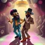 Placeholder: MR Kukrunk is Benny and DJ Roy in a disco, dancing