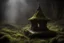 Placeholder: photoreal magnificent dark magical small underground shrine glowing moss on the walls and sparkling dust on the floor and mystical fog rising by lee jeffries, otherworldly creature, in the style of fantasy movies, photorealistic, shot on Hasselblad h6d-400c, zeiss prime lens, bokeh like f/0.8, tilt-shift lens 8k, high detail, smooth render, unreal engine 5, cinema 4d, HDR, dust effect, vivid colors