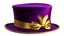 Placeholder: Purple and Red Tophat with a gold ribbon