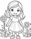 Placeholder: real cartoon coloring pages , no black color, no no flower, b/w outline art for kids coloring book page, Kids coloring pages, full white, kids style, white background, whole body, Sketch style, full body (((((white background))))), only use the outline., cartoon style, line art, coloring book, clean line art, white background, Sketch style