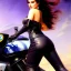 Placeholder: fullbody portrait 'beautiful face sexy Busty Female Biker riding a Superbike',looking at camera,hyperrealistic skin,Hyperrealistic crystal clear eyes,wearing skintight leather ,painting by gaston bussiere, greg rutkowski, yoji shinkawa, yoshitaka amano, tsutomu nihei, donato giancola, tim hildebrandt,Evan Lee,Akira-Raikou, oil on canvas, cinematic composition,sharp image, extreme detail,((fit full head inside picture)),32k