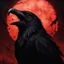 Placeholder: "Generate a high-resolution image of a very macabre crow. The scene should be set in dim, shadowy lighting, giving the atmosphere a dark and eerie feeling. The crow should have sinister, menacing features, with ragged feathers, sharp talons, and piercing eyes that glow faintly. Ensure that the background is ominous, perhaps with hints of fog or a moonlit graveyard, adding to the overall spooky ambiance. The entire image should convey a sense of dread and mystery." resolution 60k