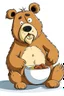 Placeholder: a cartoon bear with no food