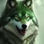 Placeholder: Green Wolf, red eyes, 8K, cinematic lighting, sharp focus, masterpiece, expert