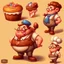 Placeholder: a cartoon character thirty years old confectioner , an ultrafine detailed painting by senior character artist, featured on polycount, sots art, artstation hd, 2d game art, behance hd