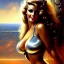 Placeholder: portrait of beautiful busty Retro Futuristic Pin-Up painting by azpiri,Brom,Luis Royo,evan lee,smiling oil on canvas, cinematic composition, extreme detail,fit full head inside picture