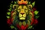 Placeholder: king of the jungle simple 3 colours