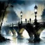 Placeholder: THE GHOST IS STILL DANCING AT NIGHT ON THE OLD BRIDGE. Thomas Wells Schaller