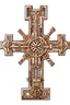 Placeholder: steampunk a full wooden cross no background