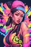 Placeholder: Vietnamese woman in a neon from valorant like outfit with electric powers,veitnamese culture on design,adultswim style, urbancore, one piece style, after hours aesthetic, rap fashion, gen x soft club style, bleach style, hunter x hunter style, jojo style, street fighter style, mortal kombat style, tekken style, kof style, league of legends, 2000s cartoon style, killer instinct style, final fantasy style, todd mcfarlane, mike mignola style., trending on artstation, animation, character design, 2