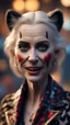 Placeholder: jo biden as a leopard vampire, bokeh like f/0.8, tilt-shift lens 8k, high detail, smooth render, down-light, unreal engine, prize winning