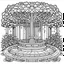 Placeholder: a water fountain where water flows through glowing, luminescent petals, modern 2050 YEAR architecture, Clister crisp clear lines, clean line art, line art, Black and white coloring page, for adult, adperfect shape, each image separate model treehouse, realistic, unique, unique style, masterpiece, variation, clean coloring page, vector coloring book illustration, no shading, only draw outlines, crisp, full page, use up the entire screen,