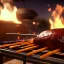 Placeholder: astronaut burning meat barbecue unreal engine 5, octan render