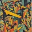 Placeholder: Futurians, the bad temper of the conqueror, praise the victor, Dada, Surrealism, by artist “Raoul Hausmann", complementary colors, analogous colors, perspective, deep focus, centered, crisp, clear, high resolution