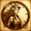 Placeholder: virgo woman wheat steampunk style