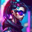Placeholder: Girl cyberpunk is a thing of beauty